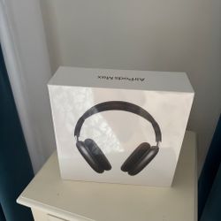 Headphones New AirPods Max Black Apple Sealed 