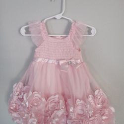 Pink Baby Dress, 12 Months