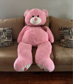 Large Pink Stuffed Teddy Bear