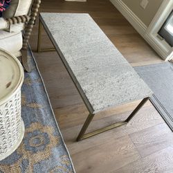 Modern Marble & Iron Coffee Table
