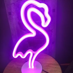 Neon flamingo