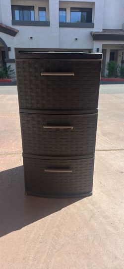 Plastic 3 drawer storage