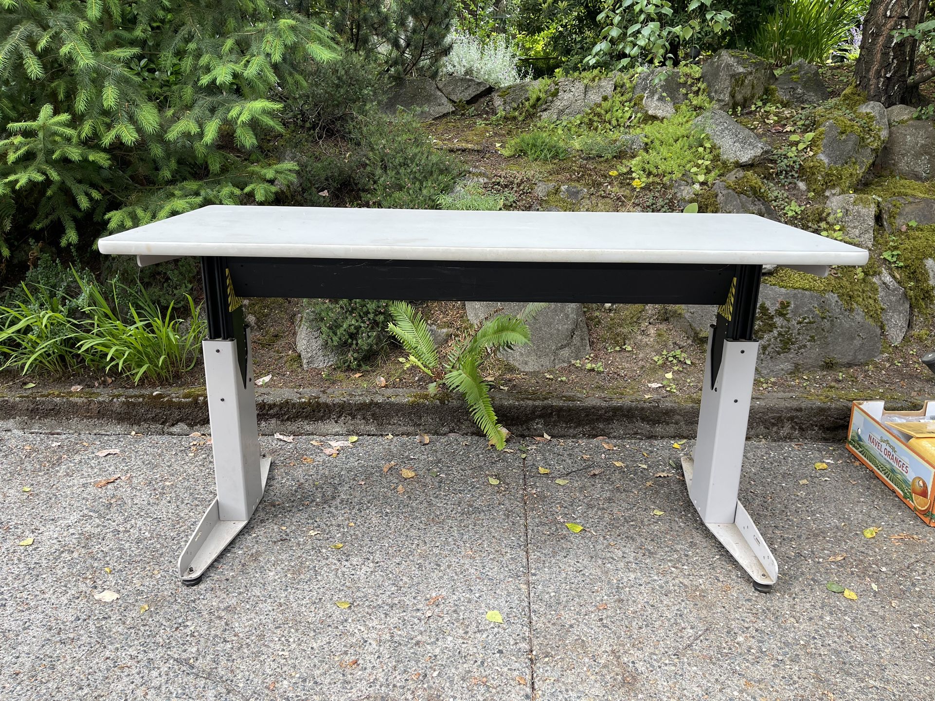 Shop Table: W- 30”, L- 72”, H- *37” (* Adjustable Height) 