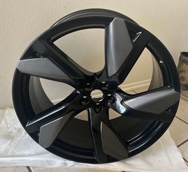 2X Jaguar F-PACE SVR 22” Wheels Style 5117 5 Split-Spoke GI Black w/Satin Grey (Rear Wheels)