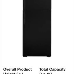 GE Black refrigerator Fridge