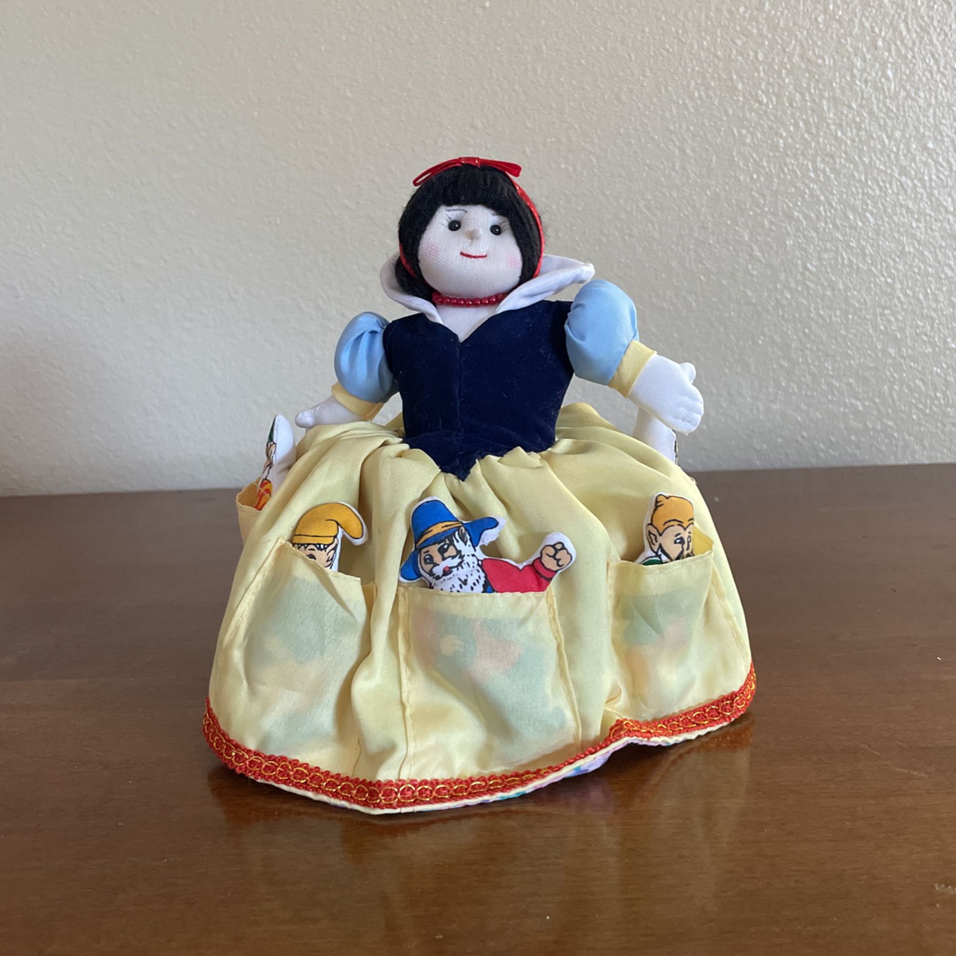 Vintage Snow White Seven Dwarfs Topsy Turvy Doll Turns to Witch Reversible