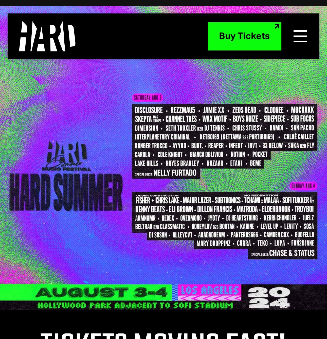 Hard Summer Tickets(2) Saturday Only
