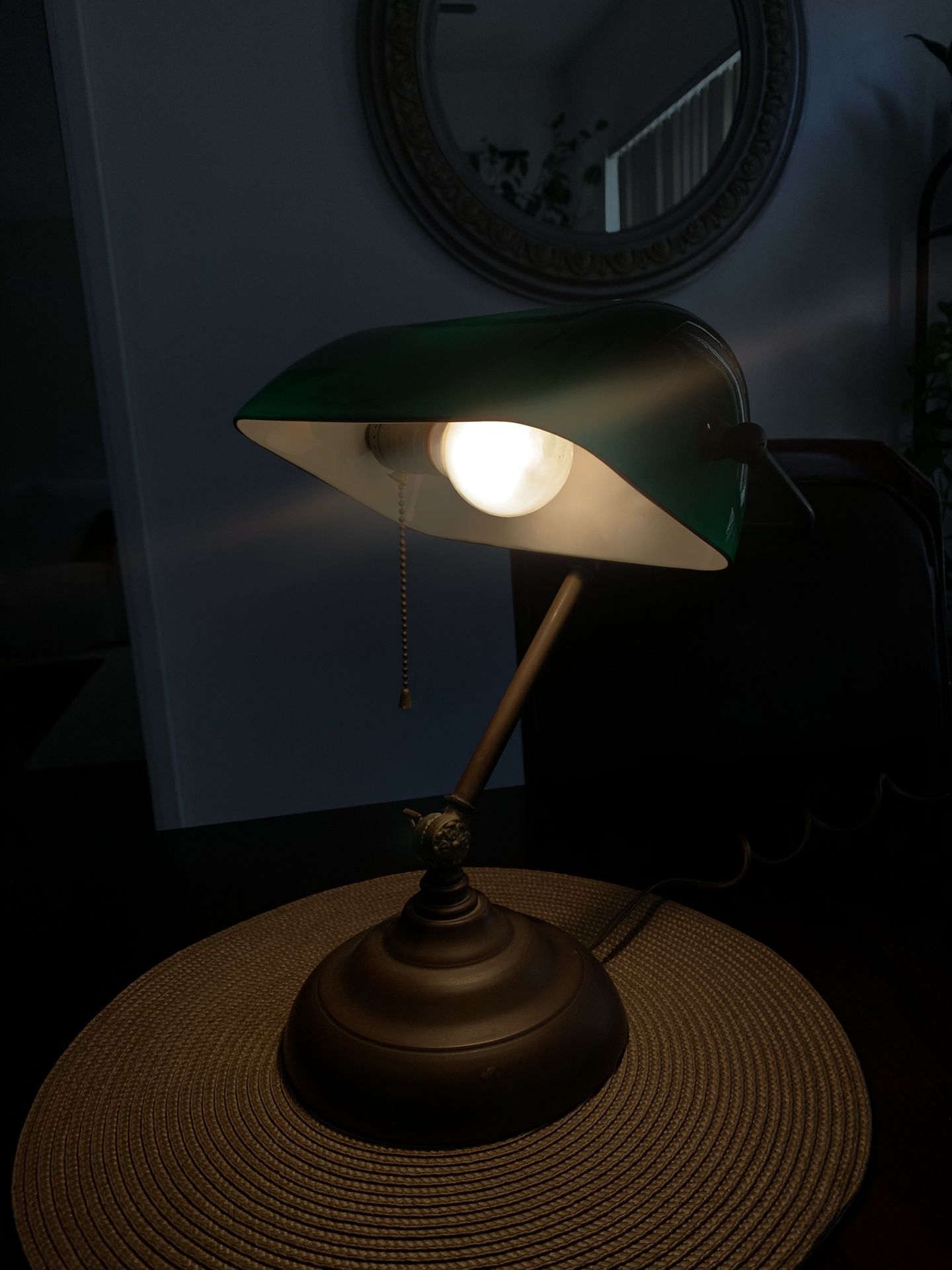 Vintage Banker Lamp
