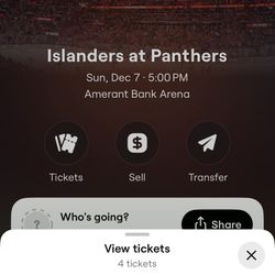 Panthers Vs Islanders