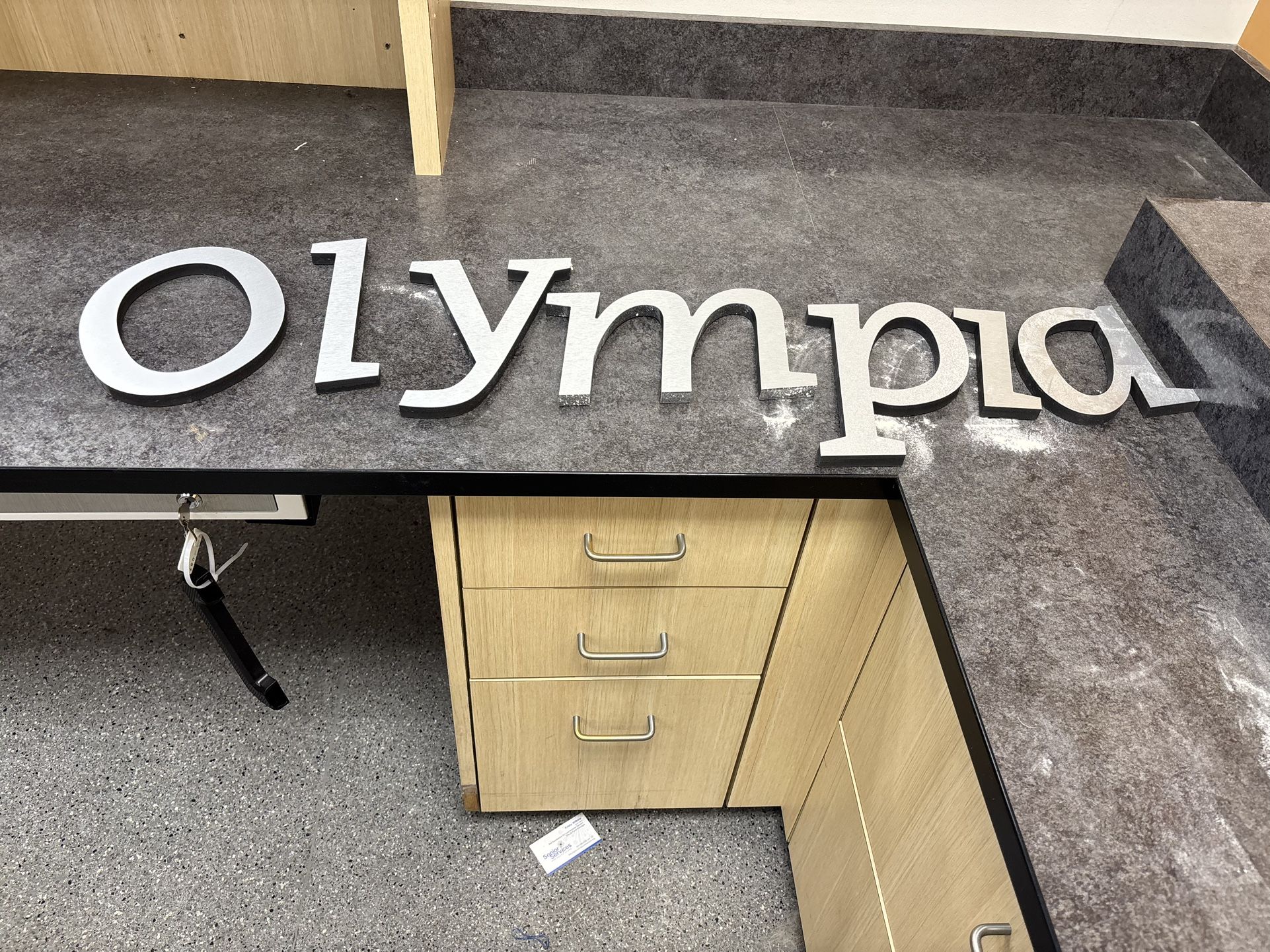 Silver Letters For Sign