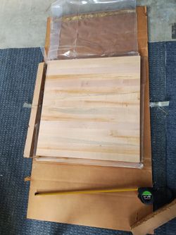 Butcher block, 24"x25"x1 3/4" thick