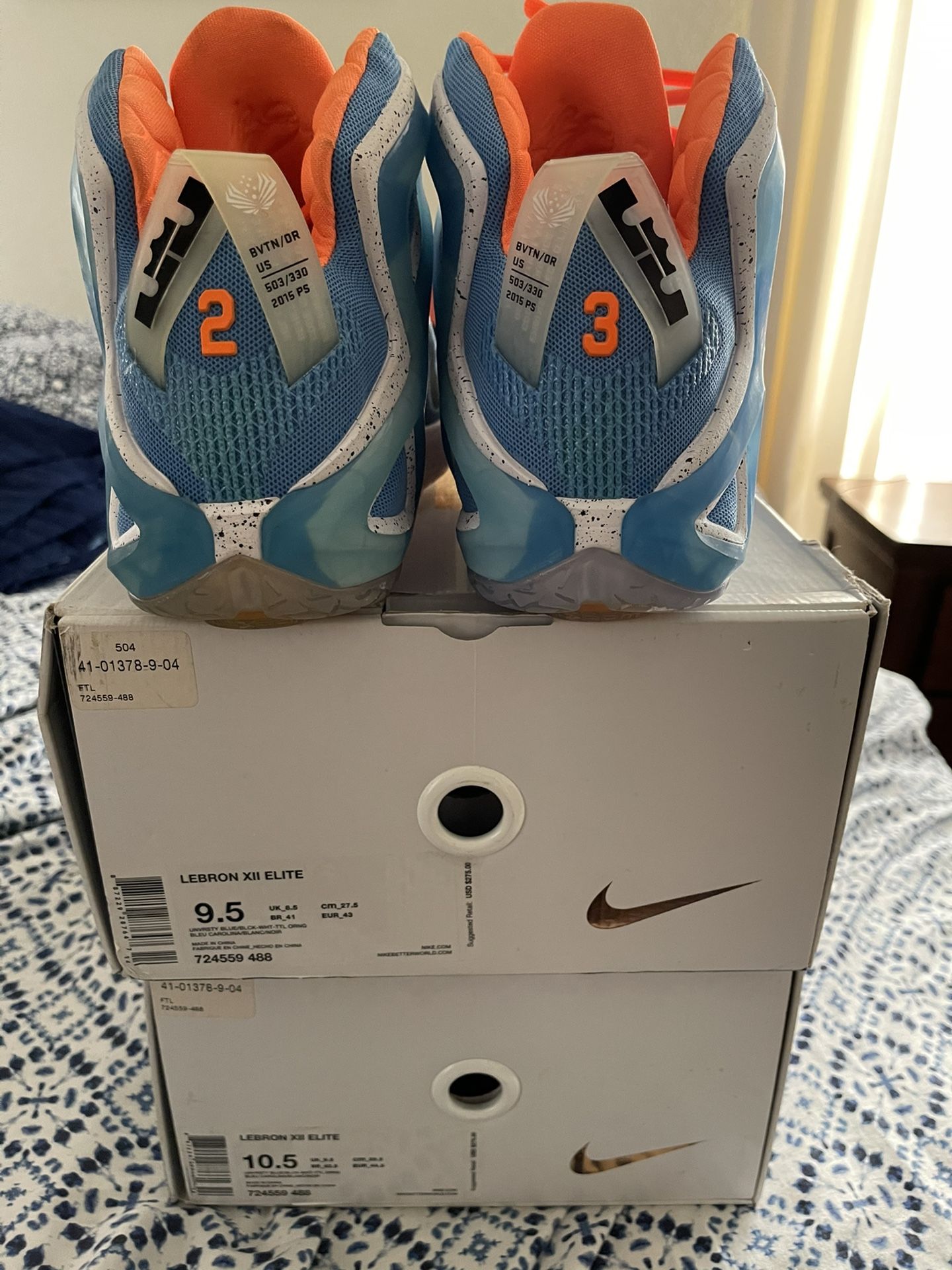 NEW- LEBRON Xll ELITE Sz . 9.5 and 10.5 NEW LEBRON XII ELITE $ 300 Both Sz.9.5 And 10.5 main image 2