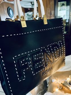 Black And White Ff Tote