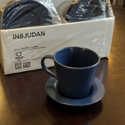 IKEA - Blue teacups and saucers
