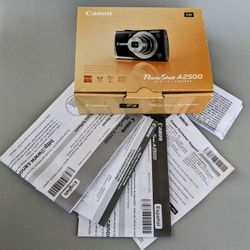 Canon PowerShot A2500 Digital Camera "BOX & INSTRUCTIONS ONLY" • Camera Accessories, For Resales, Boxes & Regift, Photography, Photos & Packaging, 