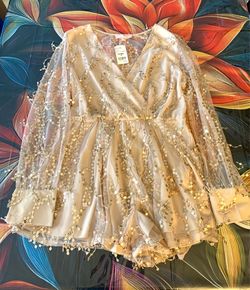 Short dress (romper) Paradiso gold sequin