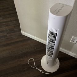 White Stand Fan 
