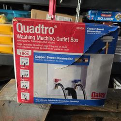 Washer machine wall box new open box