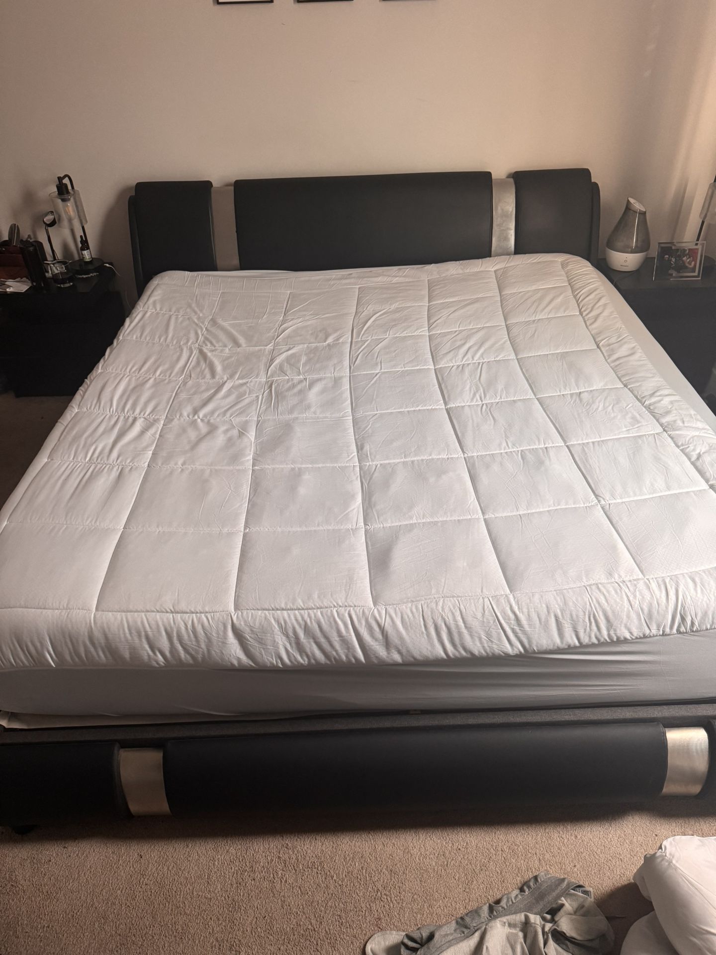 Low Profile Bed  - Frame And Mattress king Size 