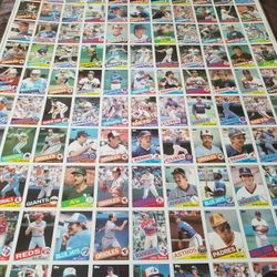 1985 Topps Baseball Un Cut Sheet