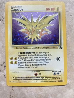 Zapdos Fossil Holo