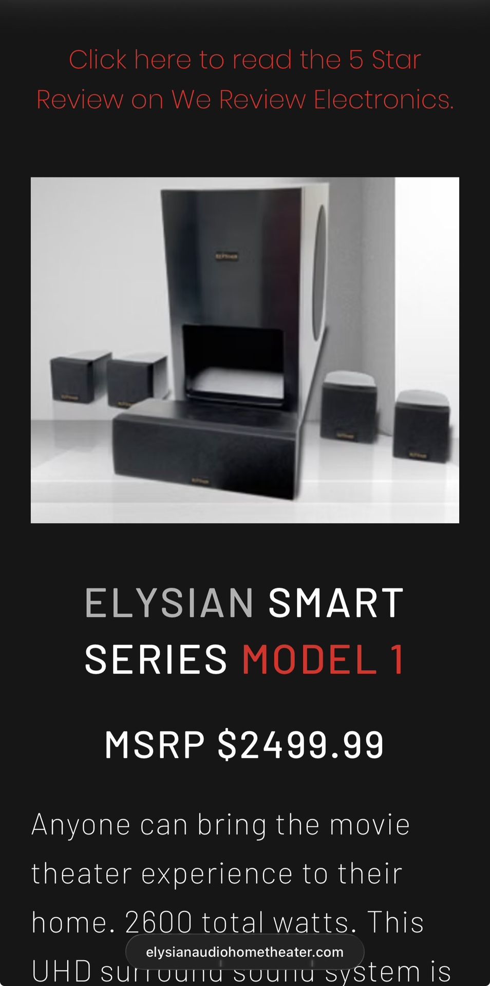 Home Theater Surround System