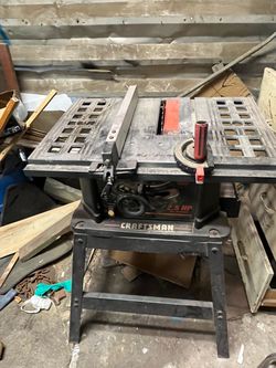 Craftsman 2.5 HP Table Saw with Stand