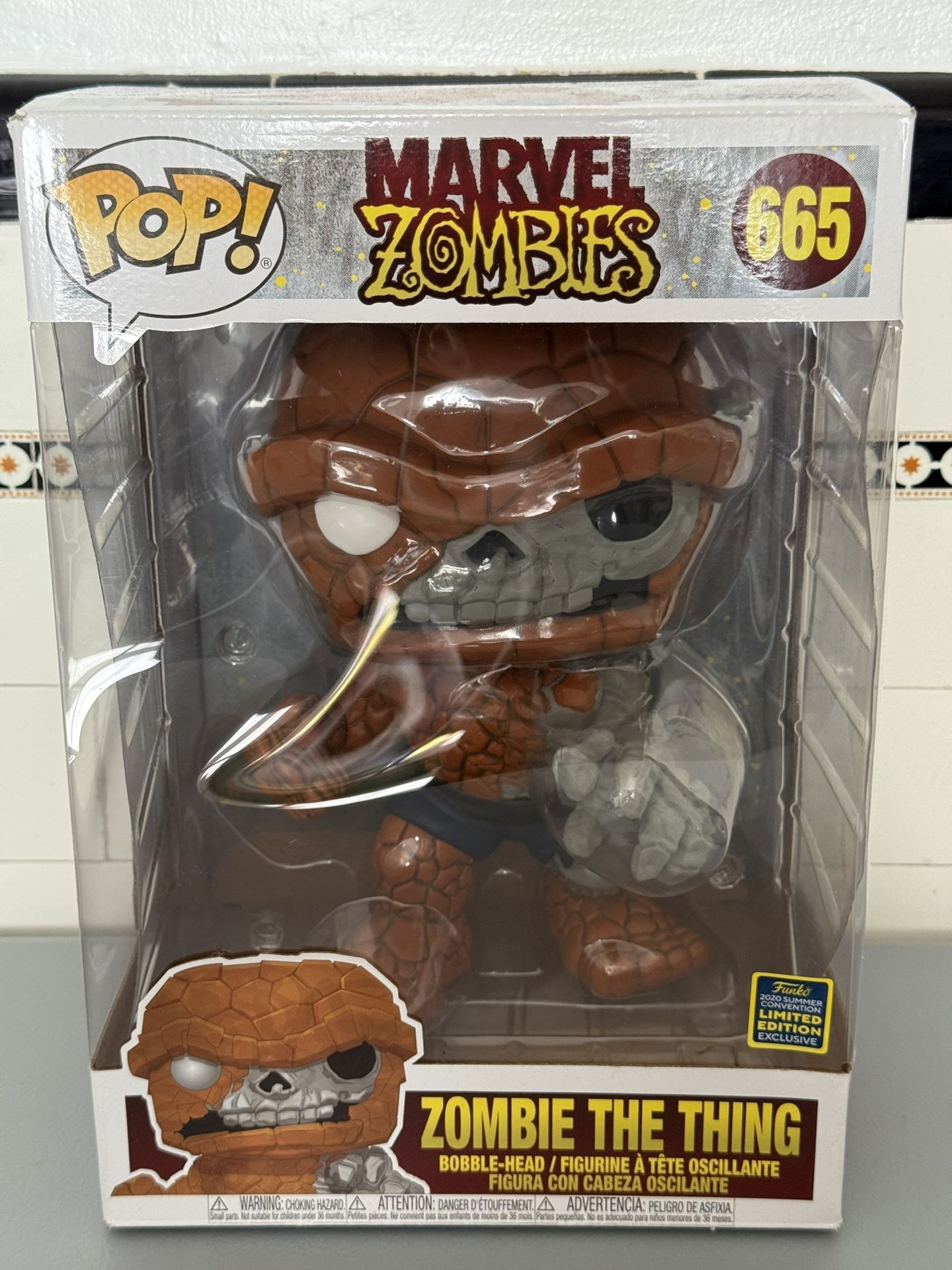 MARVEL ZOMBIES THE THING #665 TEN INCH COMIC CON EXCLUSIVE FUNKO POP! AUTHENTIC