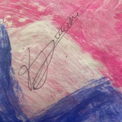 World Renowned Artist Signature Painting, Signed By Him