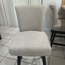 3 counter height barstools (grey)
