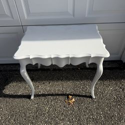 White Vintage Side Table