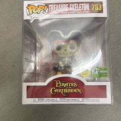 Funko Pop Treasure Skeleton Glow In The Dark Pirates Of Caribbean Exclusive