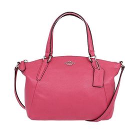 Pre-owned Coach Bright Pink Kelsey satchel 