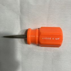 Vintage Craftsman 41555 K WF Stubby 1/4” Forged Slotted Screwdriver USA New