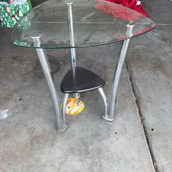 Glass Triangle Table