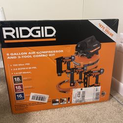 Rigid compressor and nailer/stapler kit - New