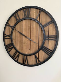 Large Industrial Wall Clock