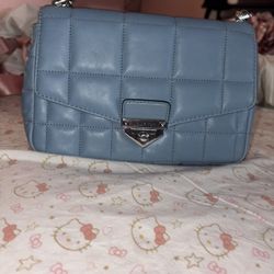 Blue Michael Kors Purse 