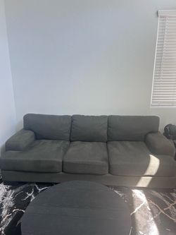 Gray Living Spaces Couch