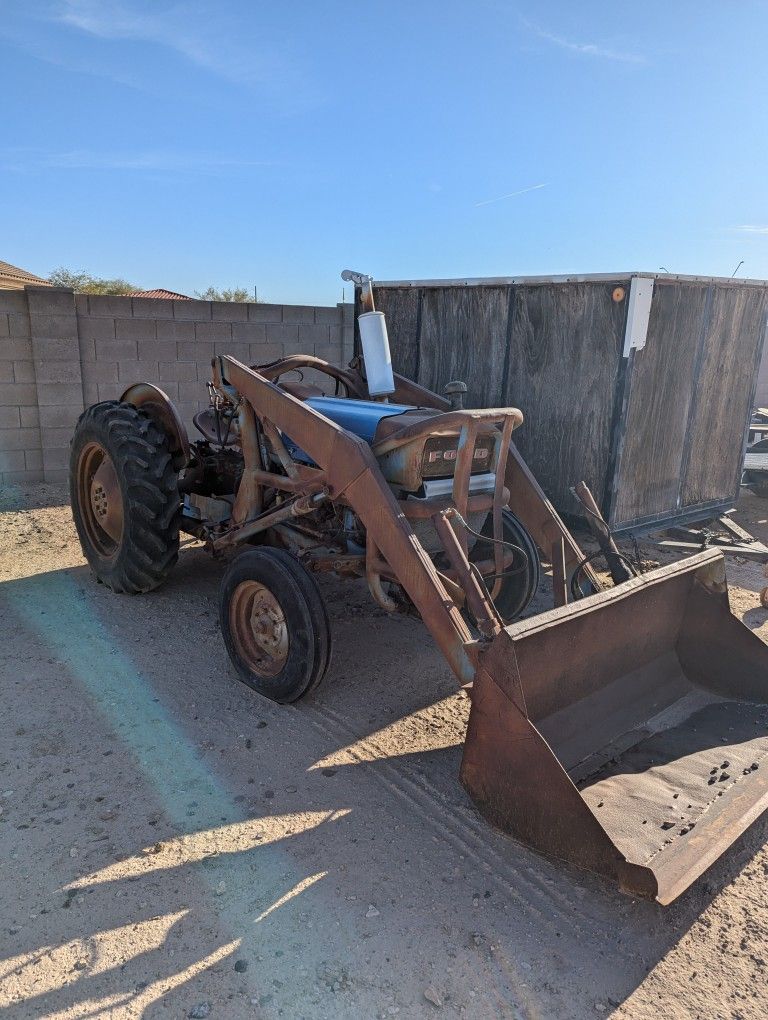 1965 Ford Tractor With Front Loader