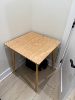 Square Bamboo Dinner Table
