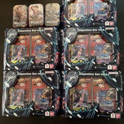 One Piece Illustration Box Vol.6 & OP Tin Pack Set Vol.2