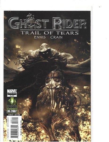 Marvel Limited Series 5 of 6 Ghost Rider Trail Of Tears Ennis Crain
