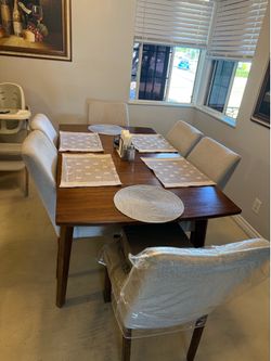 Dinning table with 6 chairs