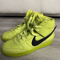 Nike x Ambush Dunk high “Flash lime” Size 10