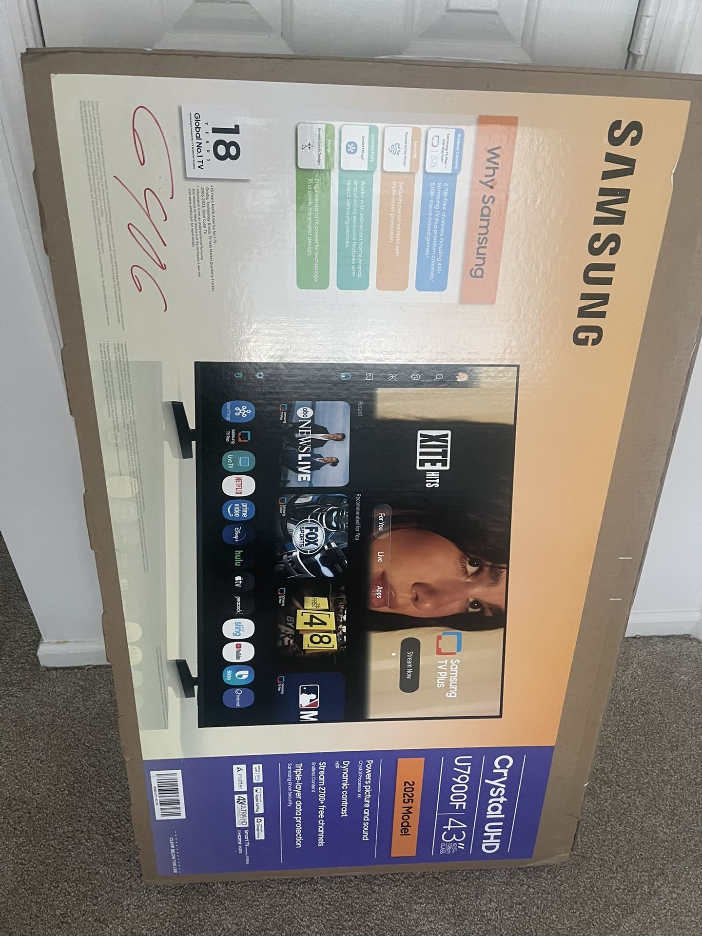 Brand New 43 Inch Samsung Smart Tv