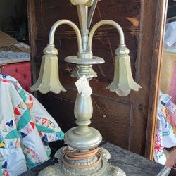 Antique Lotus Blossom Lamp
