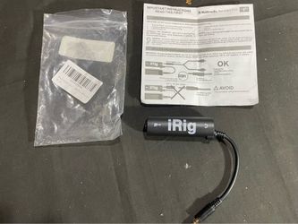 I RIG Guitar Audio Effects Interface Adapter Converter Replacement for iPhone,iPad,iPod Touch