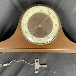 Antique German Jauch Chime Clock With Key 