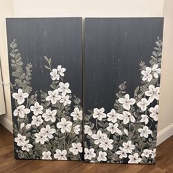 Floral art decor canvas